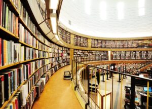 Large circular library
