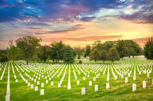 Arlington National Cemetery at Sunset
